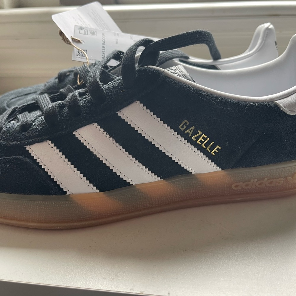 Adidas Gazelle  Black and White Sneakers